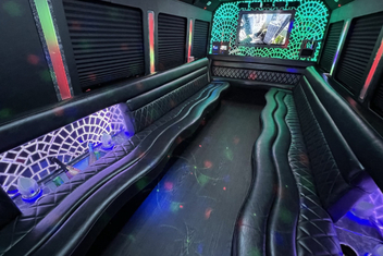 North Bergen Limo Bus Interior