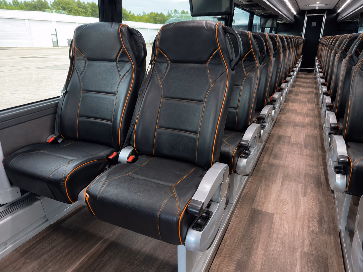 north bergen charter bus interior